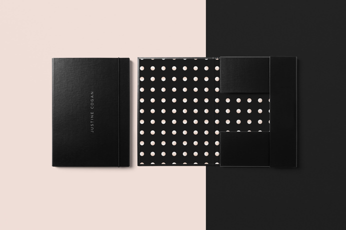 Brandon McIntosh Justine Cogan branding corporate design beautiful minimal best graphic design mindsparkle Mag tote bag stationery dot circl