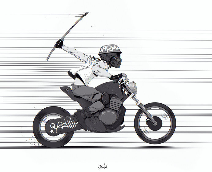 Guerilla Biker by joslin on deviantART #guerilla #biker