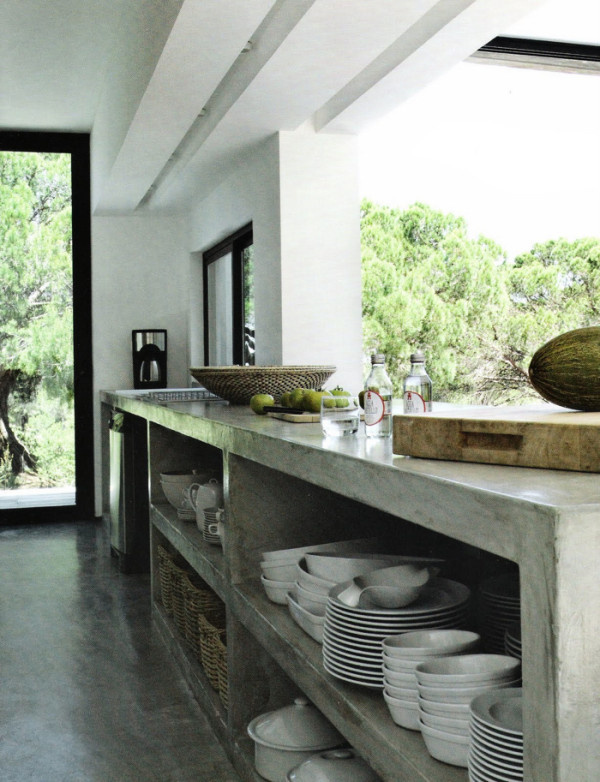 Interior Design Ideas: 12 Concrete Interiors Photo #concrete #modern #rustic #polished #kitchen