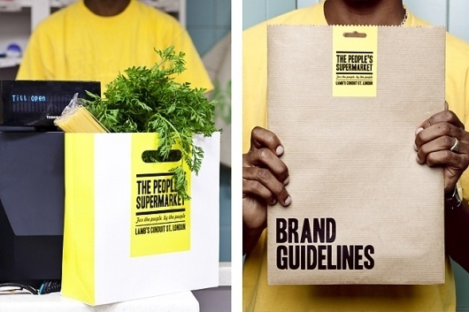 The People's Supermarket | Identity Designed #print #branding