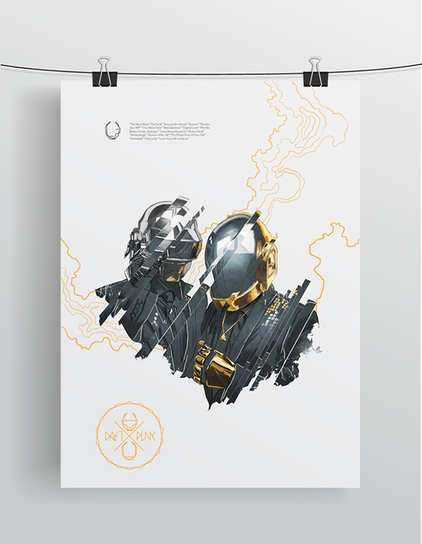 Daft Punk Branding by Aykut Aydoğdu #print