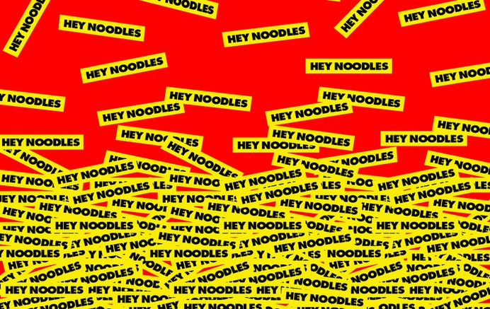 Hey Noodles Brand Identity Pattern