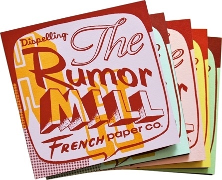 charles s. anderson design co. | Dispelling the Rumor Mill #promotion #csa #paper #french
