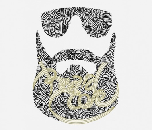 Beardcore (mkn design - Michael Nÿkamp) #words #beard #core #sunglasses #beardcore #illustration #drawn #pen #hand #sketch