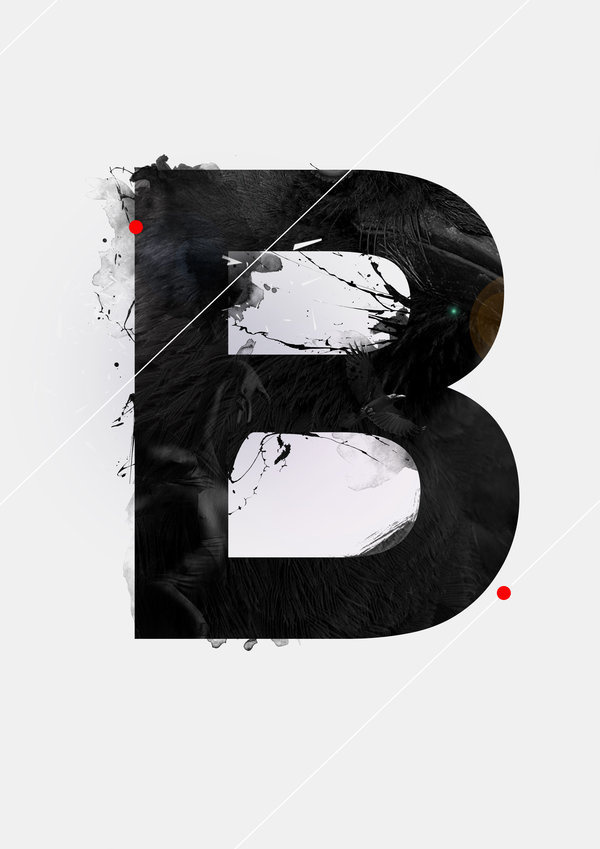 "B" the alphabet of knarf art by Knarfart #inspiration #alphabet #typography