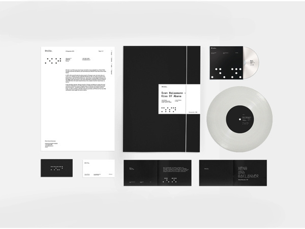 Stille on Behance #type #logo #branding #identity #simple #grid #minimalism #music #white #lettering #font #club #sound #typographic #techno
