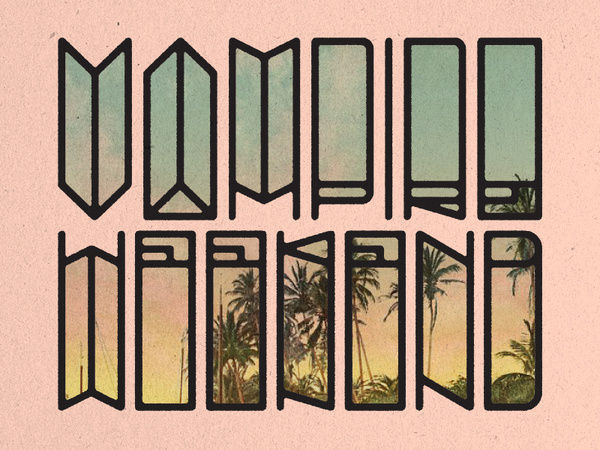 Vampire Weekend #vampire #lettering #weekend #typography
