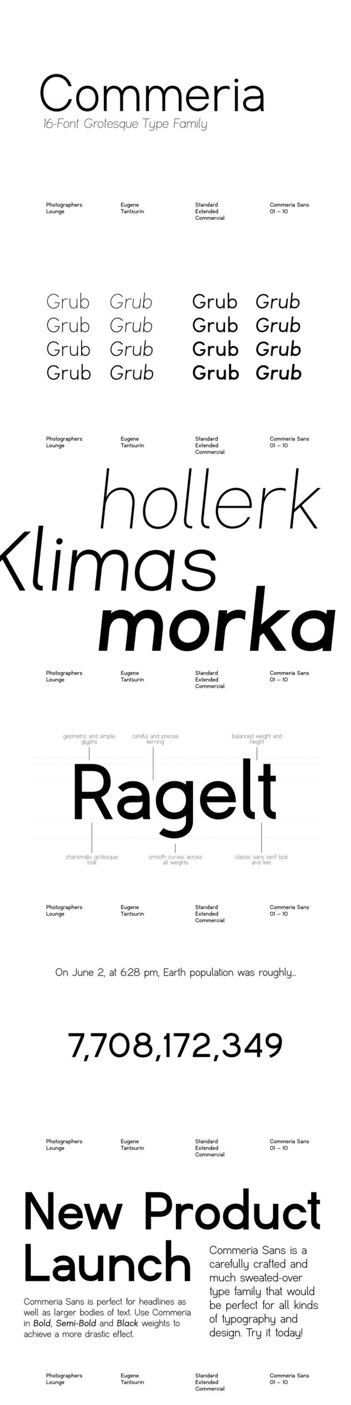 Commeria — Grotesk Sans Serif Family