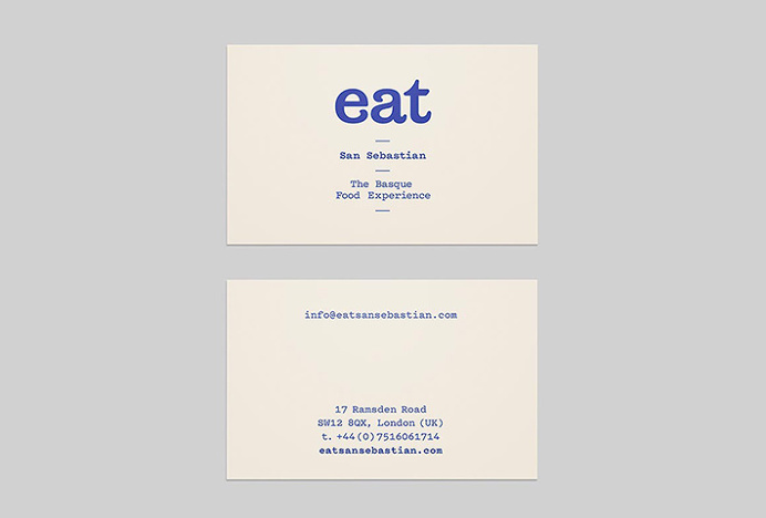 Eat San Sebastian by We are Rifle #brand design #print #stationery