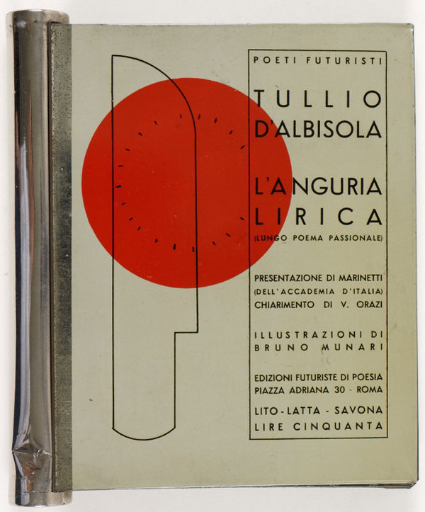 The revolutionary tin of futurist books | Italian Ways #book #cover #futura #layout #typography