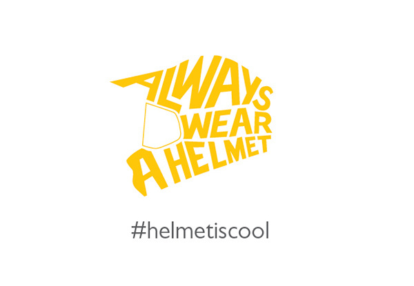 Helmet is Cool campaign logo.