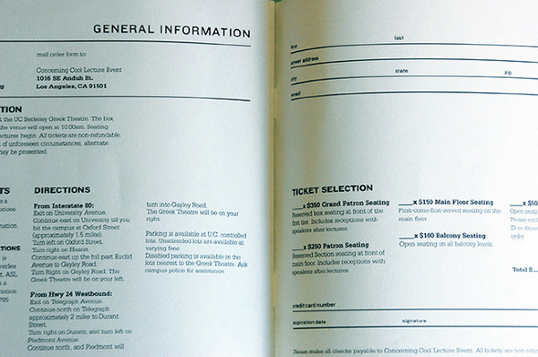 Concerning Cool Varsity Crime Wave #form #typography #layout #conference #brochure #cool