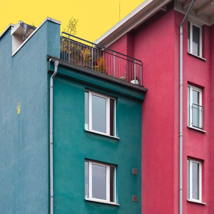 Hamburg Architecture in Pop Colors by Ali Sahba