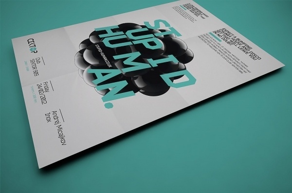 Stupid Human / Poster #fi #disco #sci #poster