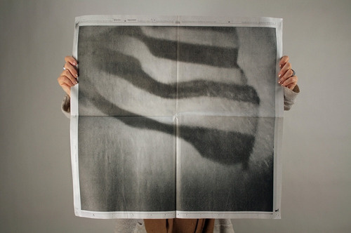 A sneak peak of some recent work for Ann Hamilton and her show "the event of a thread" at the Park Avenue Armory in NYC. #thread #newsprint #jim #broadsheet #hamilton #a #catalog #event #print #of #newspaper #ann #program #the #chapa #photography #poster #art #layout
