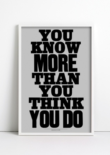ANTHONY BURRILL #quote #poster #typography
