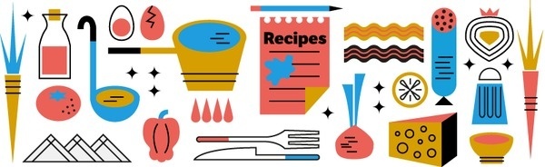 Elena Giavaldi | Snip – Recipes #illustration