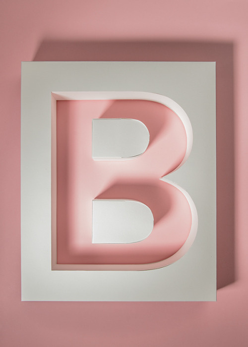 ABC by Henrik Grill #typography #color #craft #paper #design