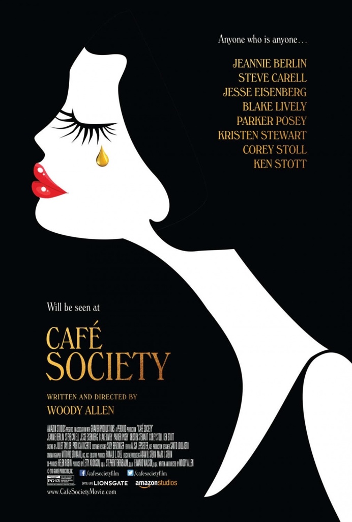 Café Society (2016) directed by: Woody Allen #poster #cinema #film