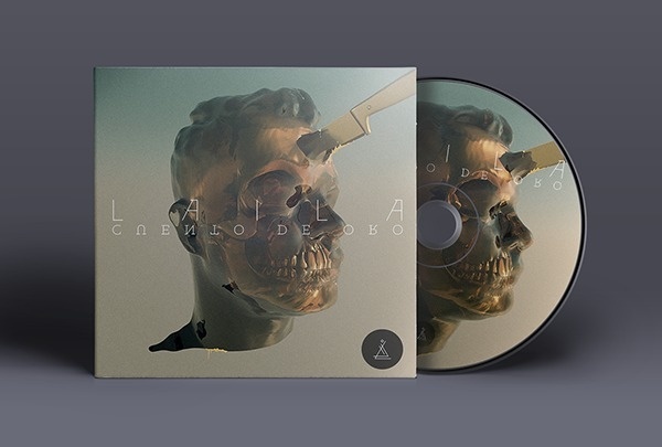 Laila_EP "Cuento de Oro" on Behance #album #design #graphic #cover #strange #disc #art #skull #knife #death #typography