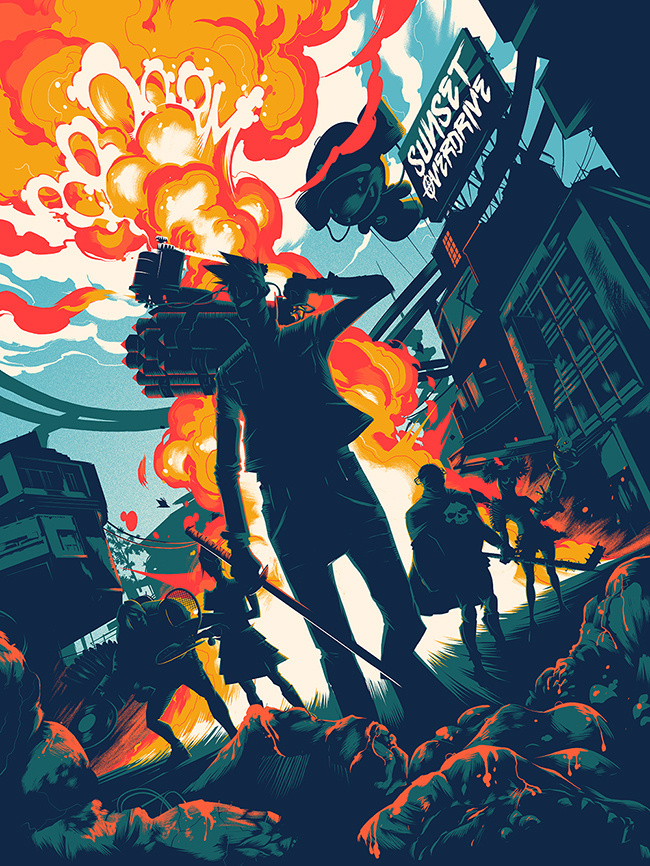 #SunsetOverdrive #illustration #colors #blast #game
