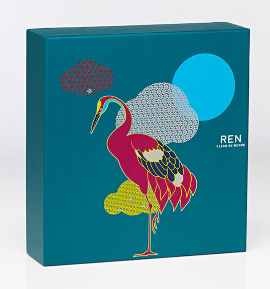lovely-package-ren-skincare-5 #packaging #illustration #crane