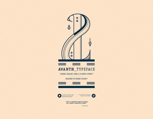 / AVANTH typeface : Noem9 Studio #type #letters #typography