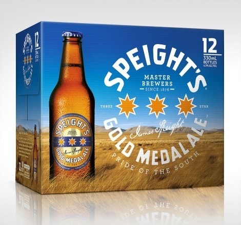 Speight's Gold Medal Ale Packaging #packaging #beer #label #bottle