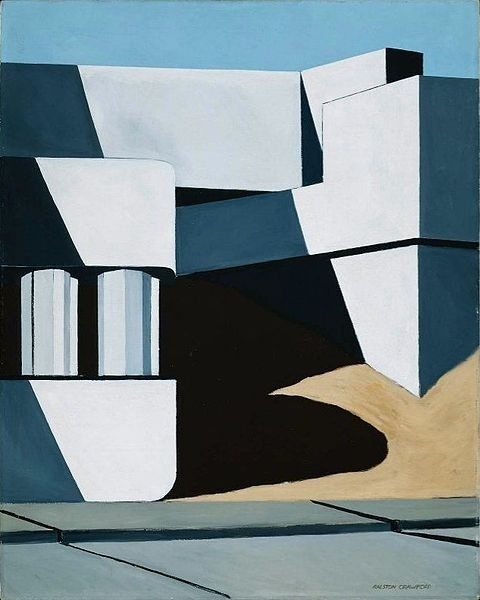 Ralston Crawford Maitland Bridge 2, 1938, Museum of Fine Arts, Boston.jpg #geometry #landscape #illustration #painting #ralston #crawford