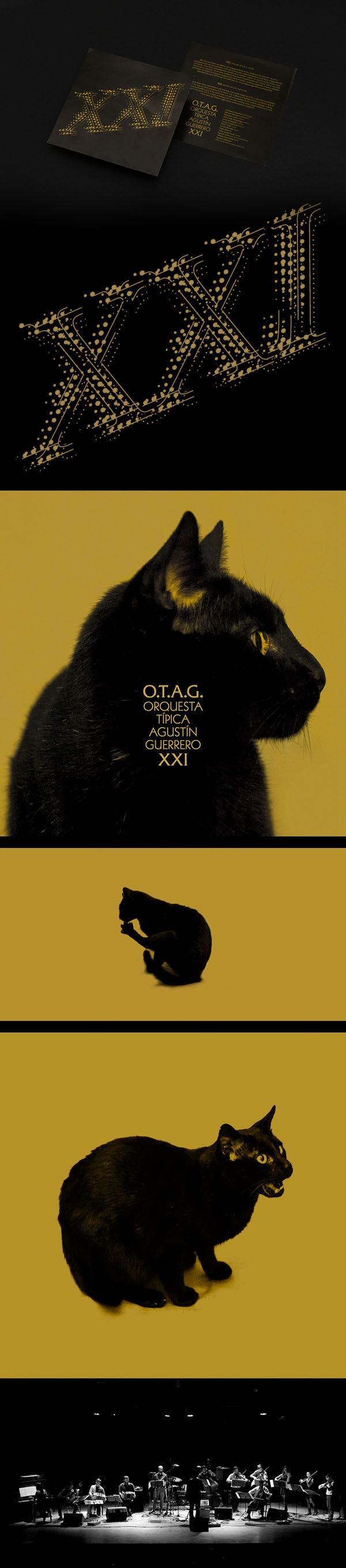 Tango album design OTAG XXI #album #edition #digipack #argentina #silver #classic #packaging #retro #cat #record #mirror #musica #vinyl #otag #music #tango #special #xxi #cd