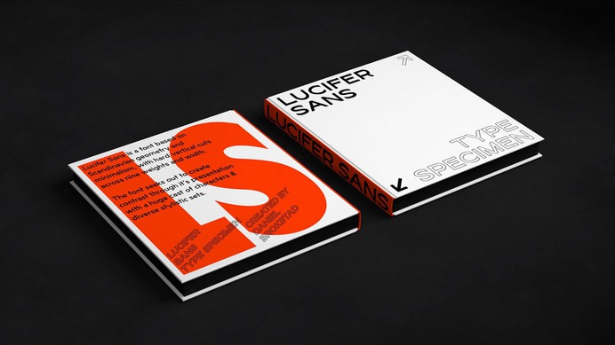 Lucifer Sans Font - Mindsparkle Mag Daniel Brokstad designed Lucifer Sans – a modern sans serif font rooted in Scandinavian geometry and minimalism, mixed with a healthy dose of black metal and irreverent attitude. #logo #packaging #identity #branding #design #color #photography #graphic #design #gallery #blog #project #mindsparkle #mag #beautiful #portfolio #designer