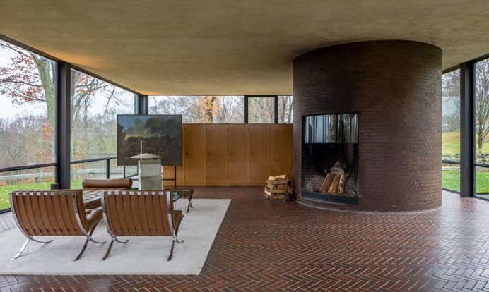 Philip Johnson, Simón García · Glass House