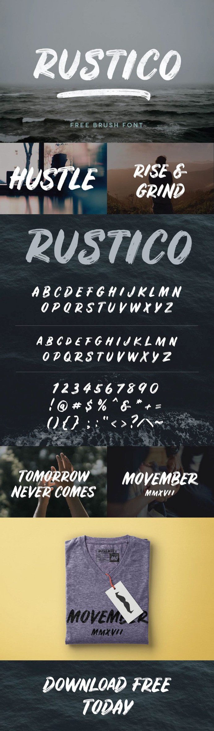 RUSTICO – FREE BOLD BRUSH FONT