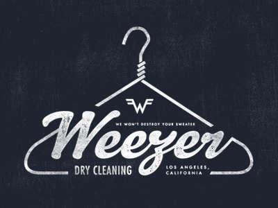 Dribbble - Weezer Dry Cleaning by Sam Kaufman #type #lettering #logo