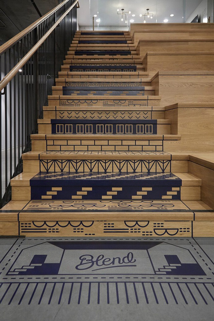 Staircase with Tattoos, San Francisco, Studio O+A