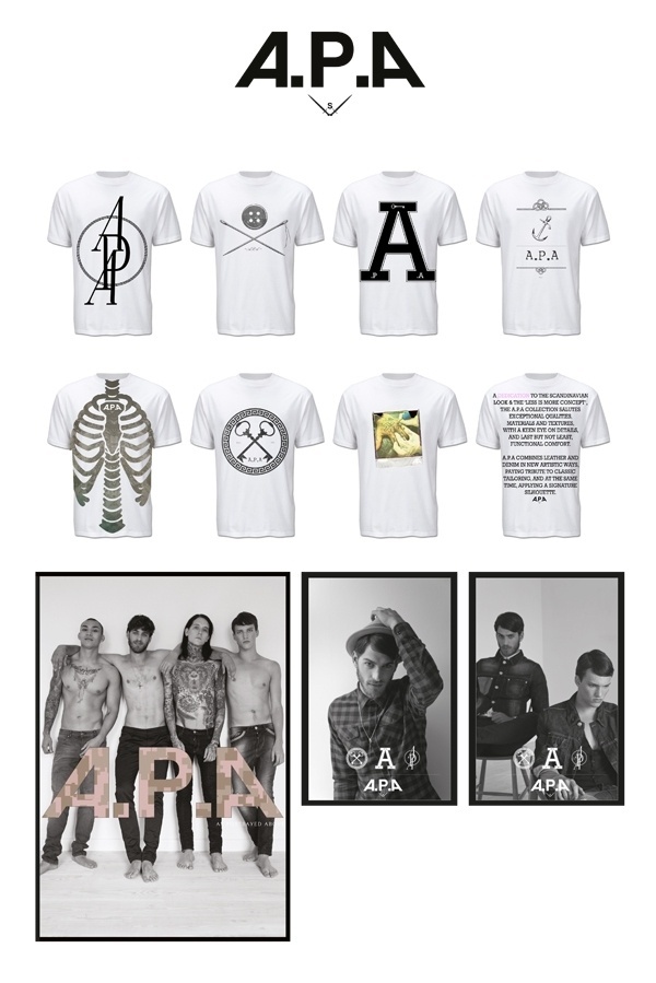 onAd! APA #white #t #black #shirt #and #logo