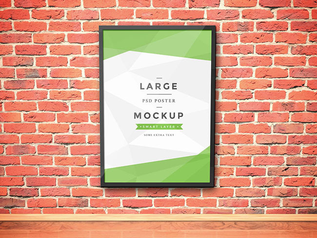 Poster Artwork Frame PSD Mockup