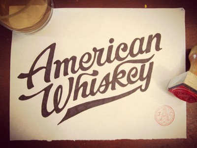 typeverything.com,Â Joseph Alessio #whiskey #lettering #american #vintage #type #typography
