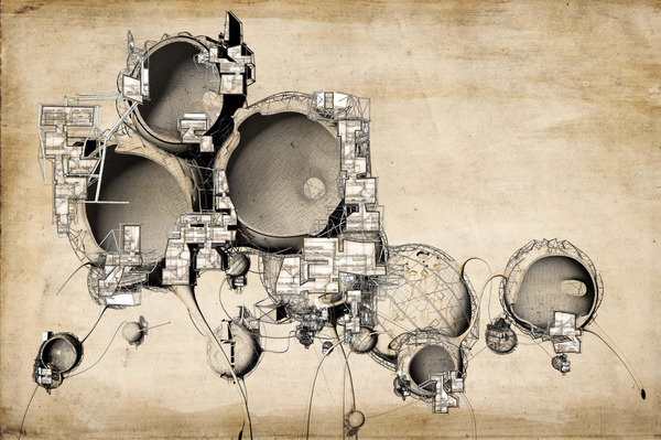 CJWHO ™ ("QUARANTENA" by Robert Scott Gilson (B.Arch...) #design #illustration #concept #architecture #art #drawing