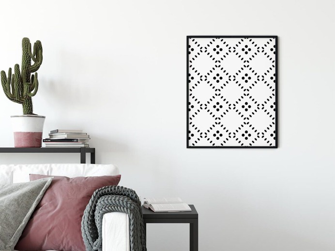 Simple Tiles Pattern Wall Art 1
