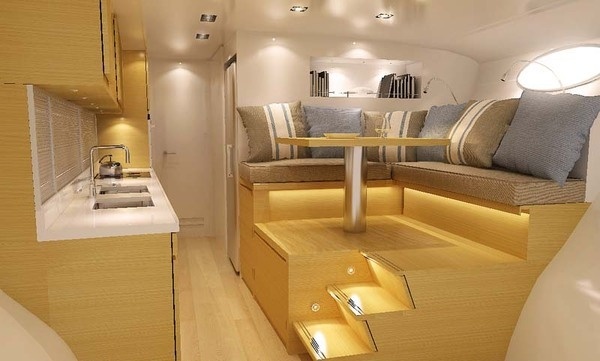 Yacht with modern and luxury interior #super #adastra #yacht #modern