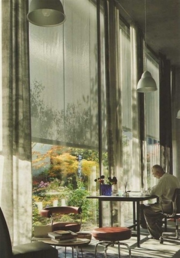 Tennis with Apollo via A&H #zumthor #home #peter #desk #architecture #windows