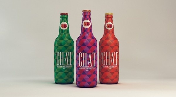 Packaging example #650: Le Chat Packaging #beer #isabela #geometry #chat #packaging #le #rodrigues