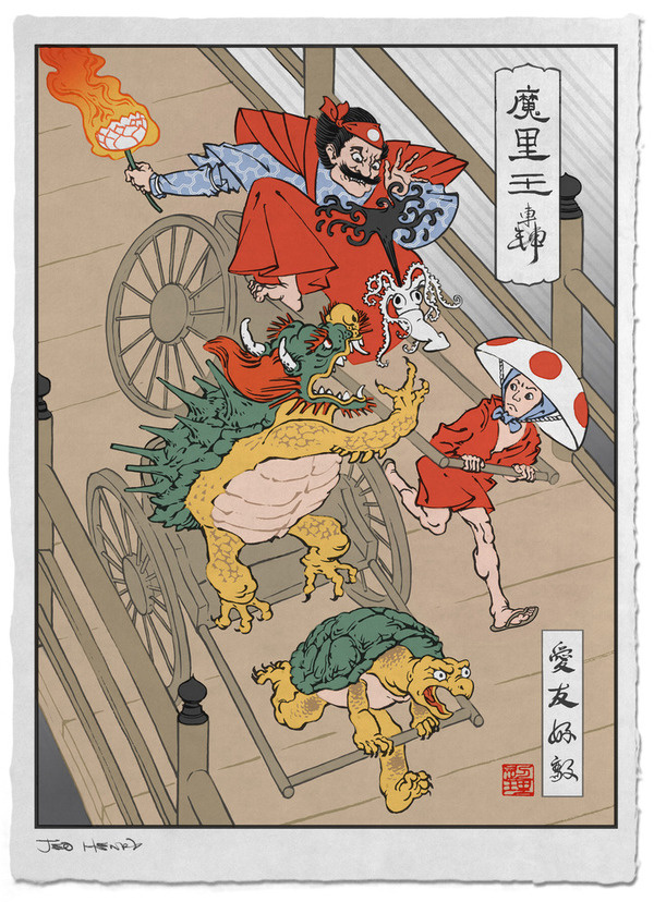 RickshawCart #wood #nintendo #japanese #panel