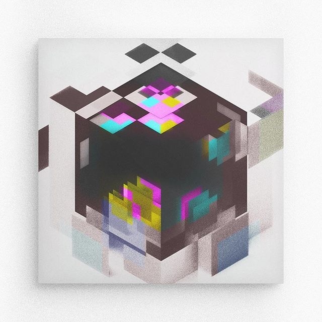 Geometric form / Cube #geometry #square #random #barcelona #davidrico #geometryart #illustration