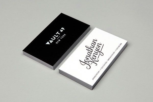 Vault 49 business card #design #graphic #typography