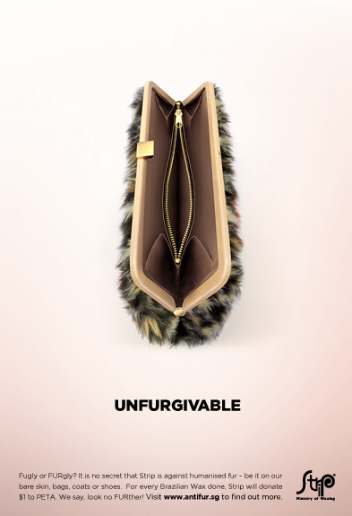 Strip: Unfurgivable #vagina #waxing #suggestive #advertising
