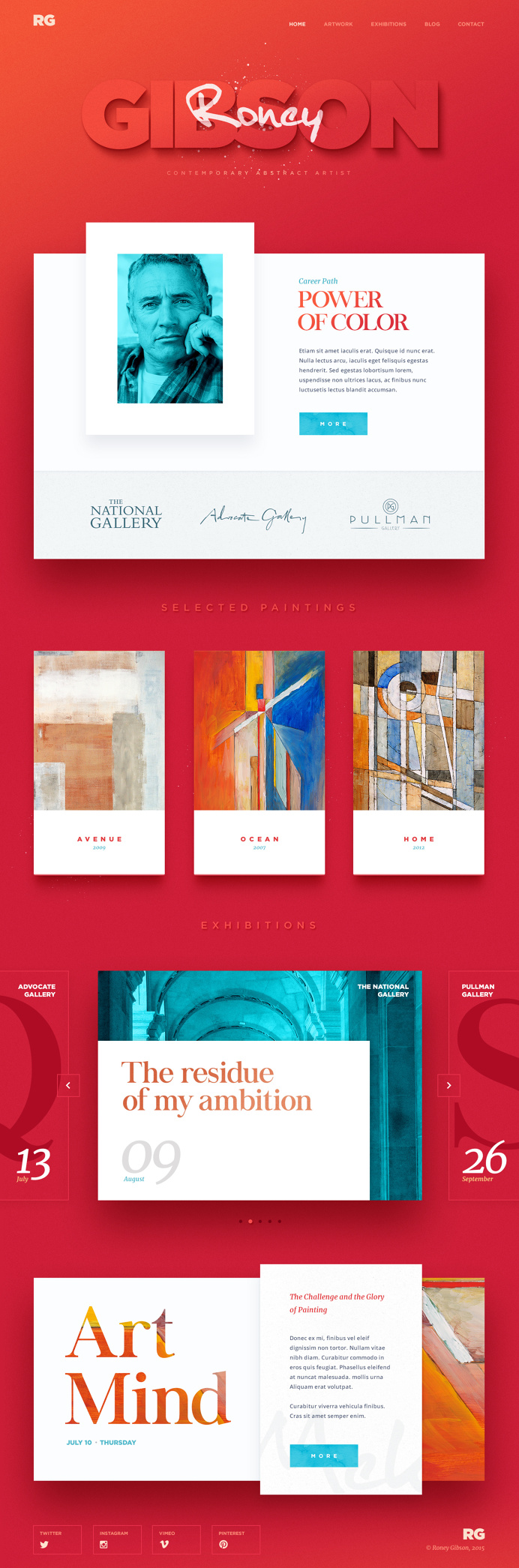 Roney Gibson, art website