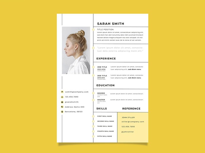 Free Fashion Editor Resume Template for Job Seeker
