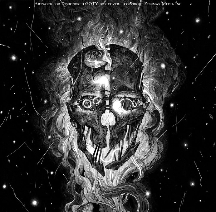 Nicolas Delort - Illustration - Main Gallery #skull #nicolas #dishonoured #delort